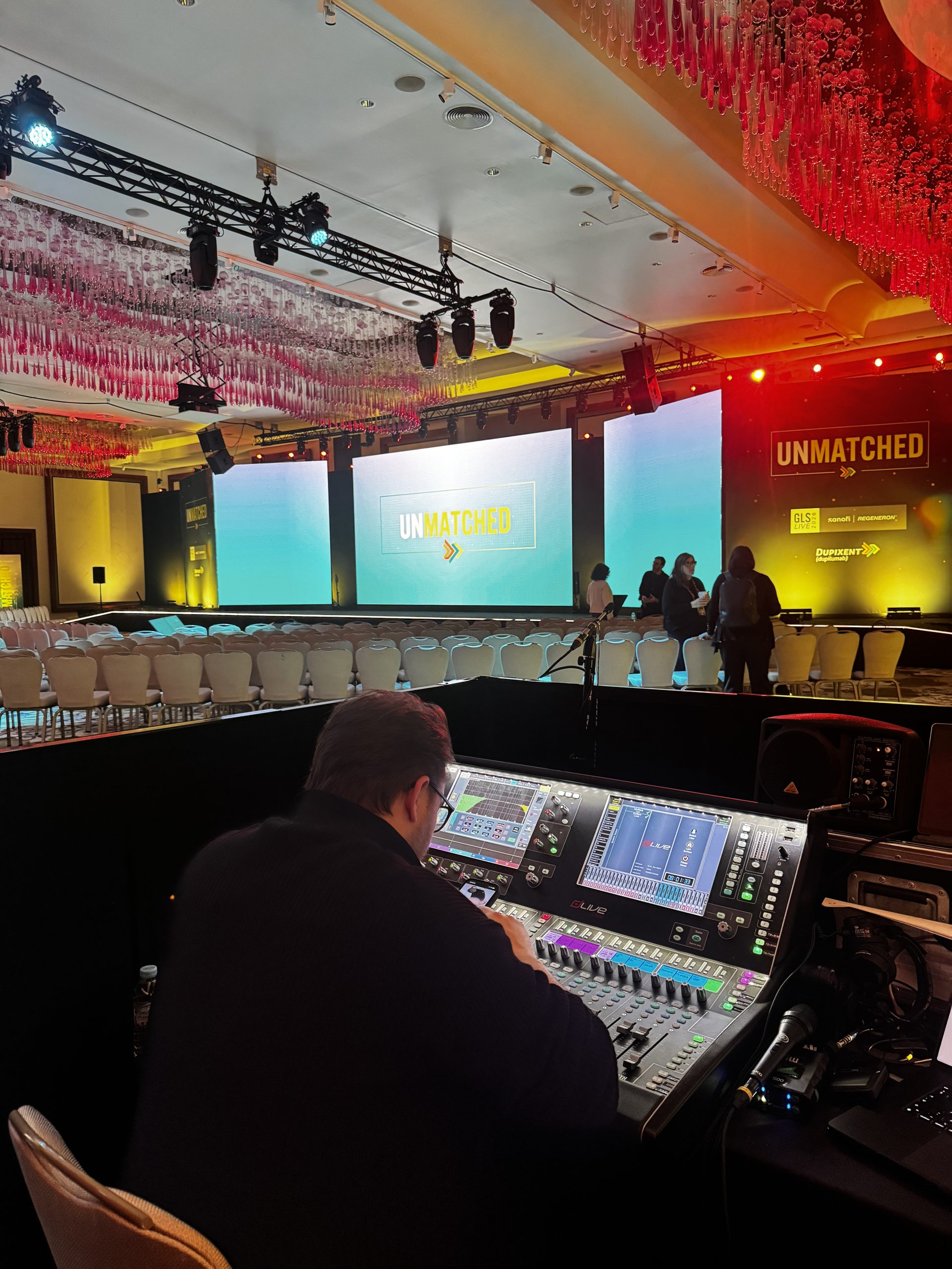 Front of house gedurende zakelijk conres
